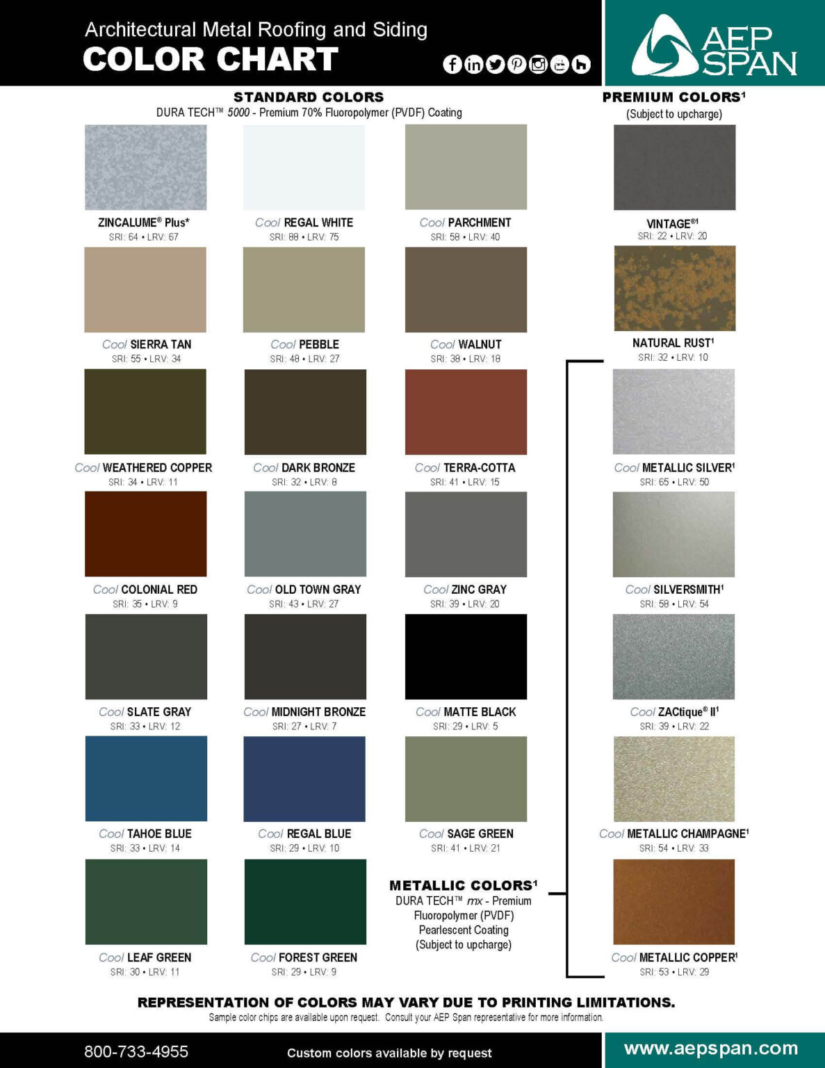 Metal Color Charts - Reibus International