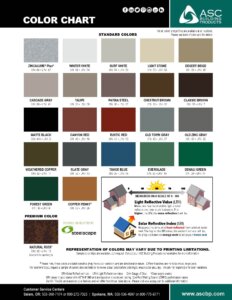 ASC Building Products Color Chart