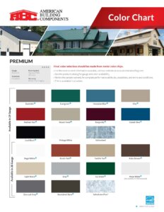American Building Components Color Chart