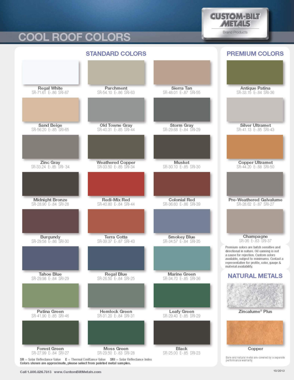 Metal Color Charts - Reibus International